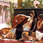 Alexandre Cabanel Cleopatra Testing Poisons on Condemned Prisoners cropped painting